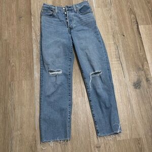 Levi’s rib cage straight ankle jeans